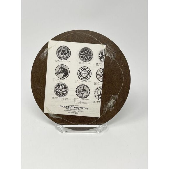 Jacob Zook’s Pennsylvania Dutch Hex Sign 7.5" 8” Distelfink Bird Good Luck - Picture 3 of 4